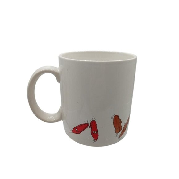 RUSS Id Rather Be Dancing Cartoon Ceramic Vintage Mug - Picture 2 of 5